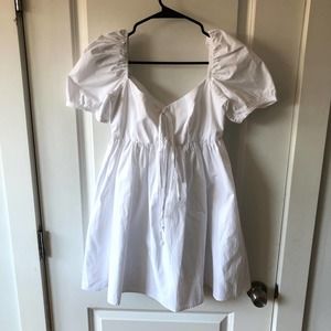 $305 Ciao Lucia Ischia Dress White Washed Cotton size XS